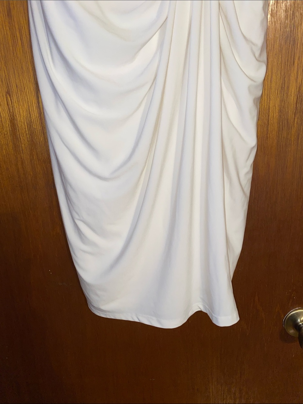 Lauren Ralph Lauren Off White Draped Sleeveless Dress Pit To Pit 17” x 38” L - Picture 3 of 6